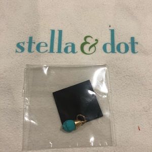 Turquoise birthstone charm